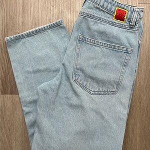 EMPYRE Colby Double Knee Medium Blue Skate Jeans | Y2K | Size 28 x 27 | EUC